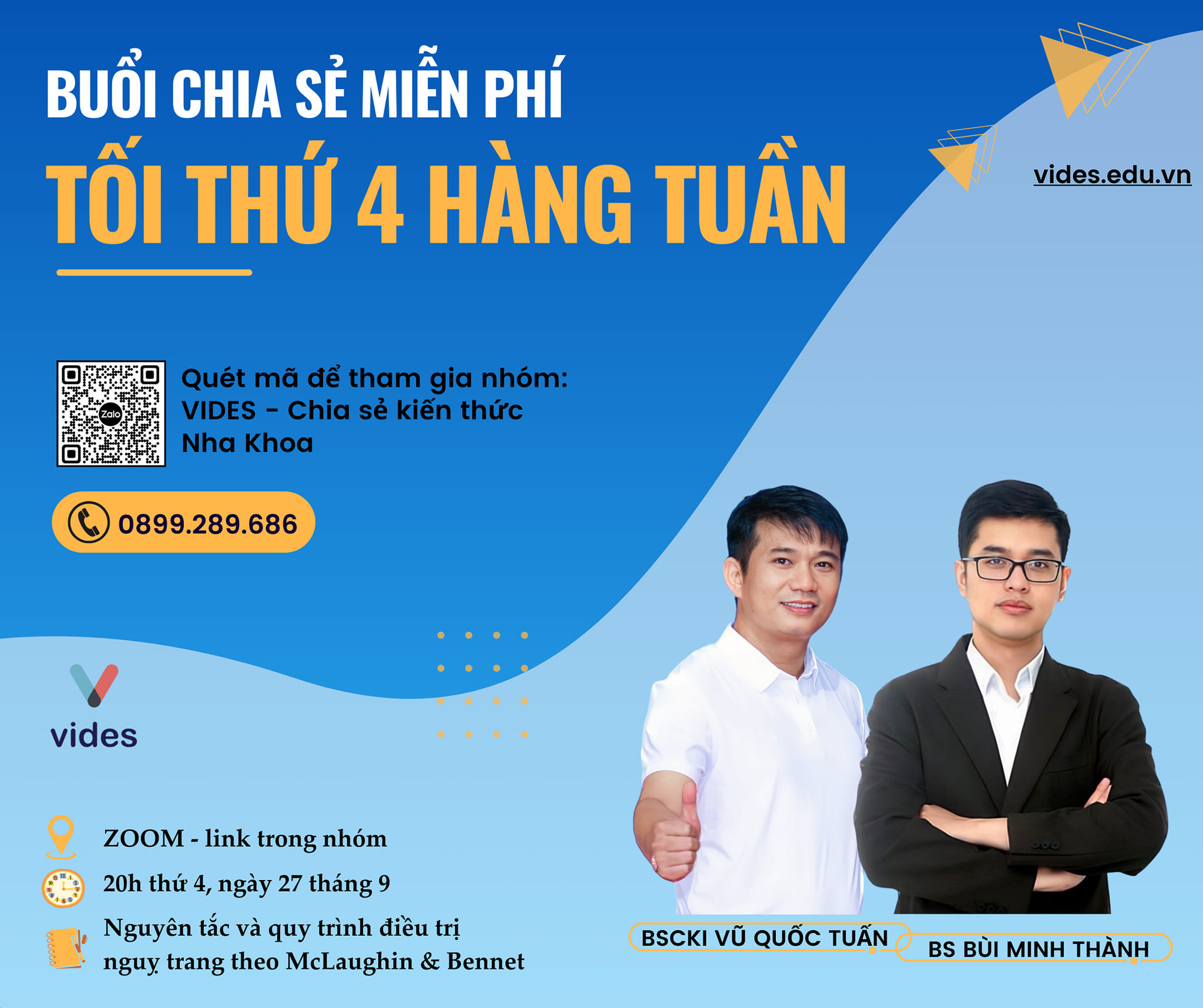 Hội thảo chia sẻ online : 